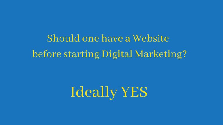 How important is website for digital marketing?