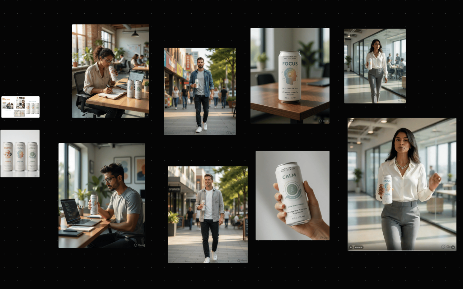 Grok creative workflow